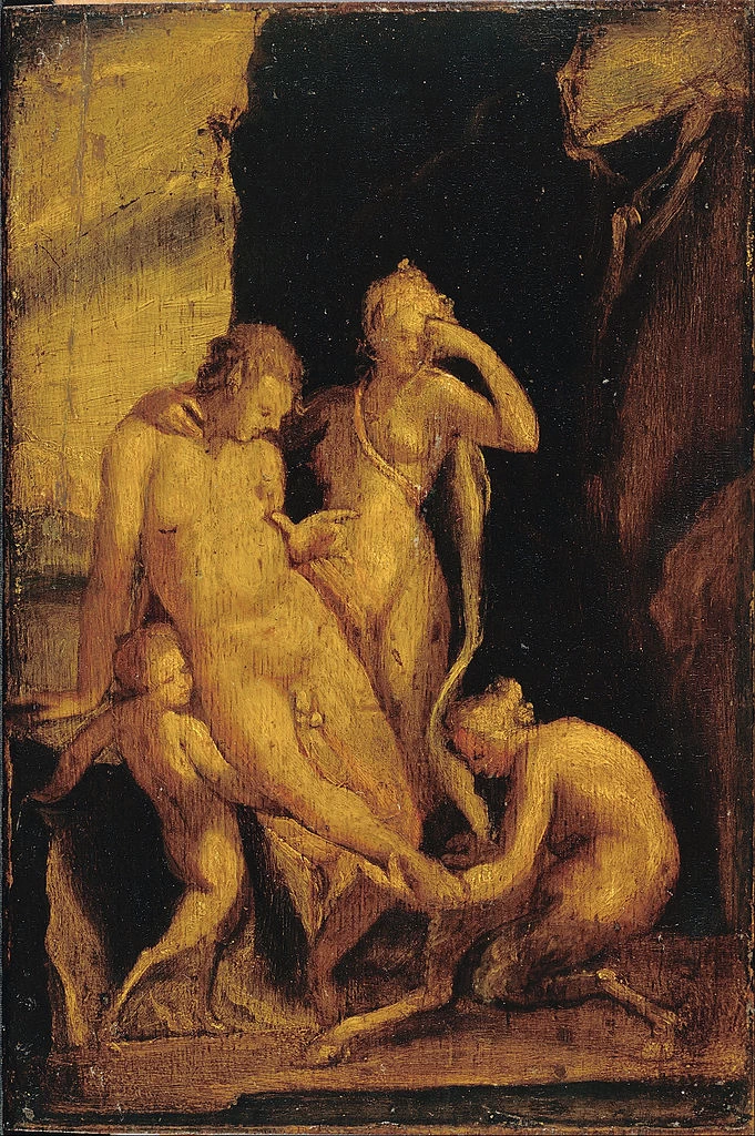 Bartholomeus Spranger - Fauno con piede ferito, Dulwich Picture Gallery, Londra